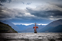 Windjammer auf dem Meer